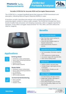 Uv254 Go Data Sheet Pdf